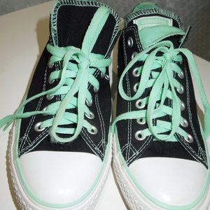 Converse Black and light green WOMENS-11 MENS-9